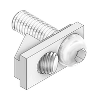 MODULAR SOLUTIONS SPEEDLOCK, M5 SOCKET, STAINLESS STEEL  HIDDEN PROFILE FASTNER